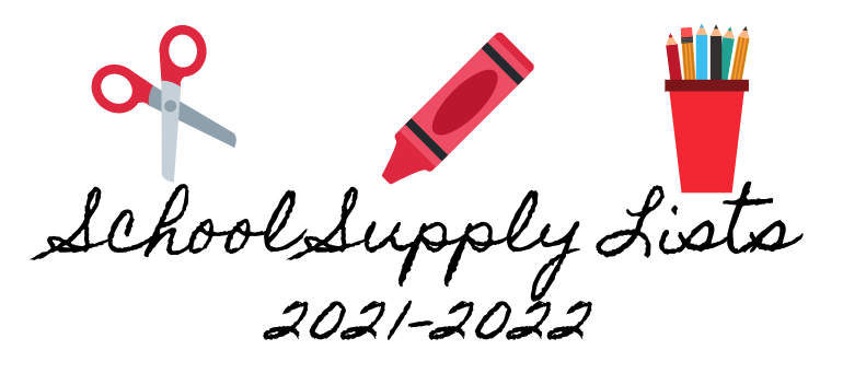 2021-2022 School Supply Lists